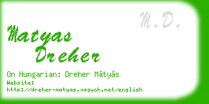 matyas dreher business card